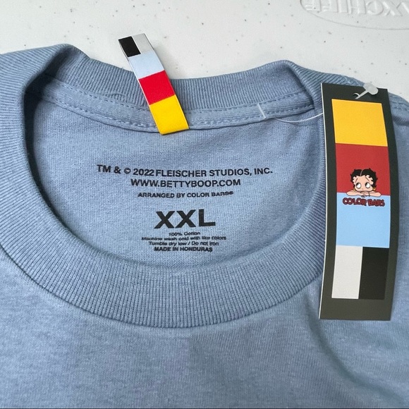 Betty Boop Devil & Angel Mens XXL Blue Graphic Tee Shirt - Picture 4 of 5